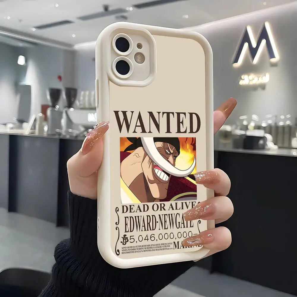 One Piece Wanted Poster Soft Silicone Phone Case - White Cover