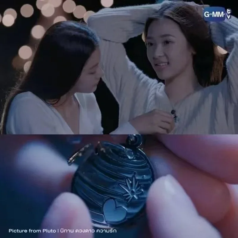 Shipment in April Presale GMMTV Official Pluto Series NamtanFilm Same Necklace Small Card Namtan Tipnaree Film Rachanun