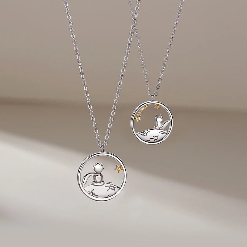 MyGiftHome The Little Prince and The Fox Necklace