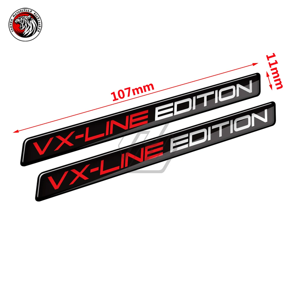 3D Resin Motorcycle Decal VX-line Edition Sticker Fit for   390 for Honda Yamaha Kawasaki ATV Decals