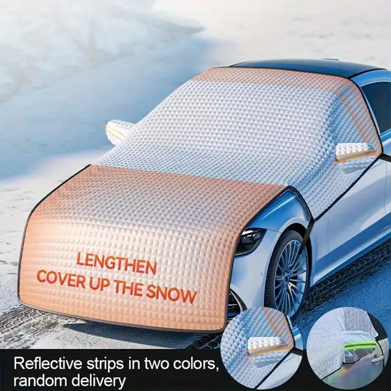 

Frost Guard Windshield Cover car Snow Cover Dustproof Frost Guard Anti Ice Outdoor Protection Snow Cover with Reflective Strip