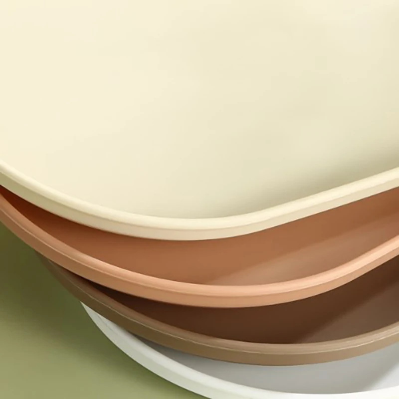 Japanese Plastics Coffee Tray Oval Food Cup Trays Dessert Candy Plate Gongfu Tea Tray Kitchen Supplies 1/4PCS