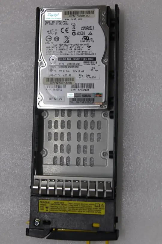 

Для 697388-001 450G 10K SAS 2,5 дюймов 3PAR QR494A