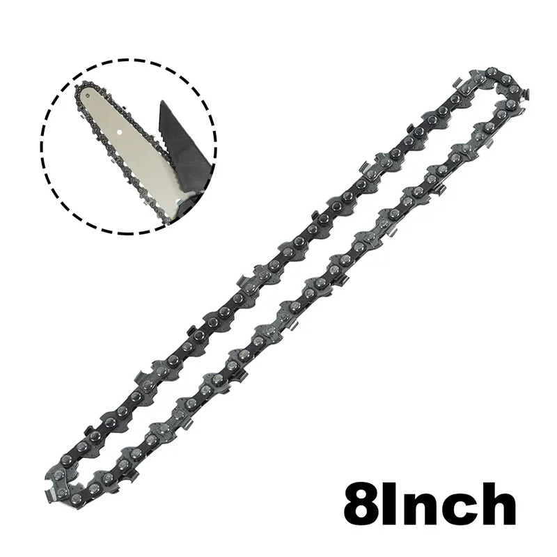 Chainsaw Chain 8Inch Mini 48 Drive Links 24Cutter 1/4" Pitch.043" Gauge Replacement Tree Trimming Wood Cutting Hardware