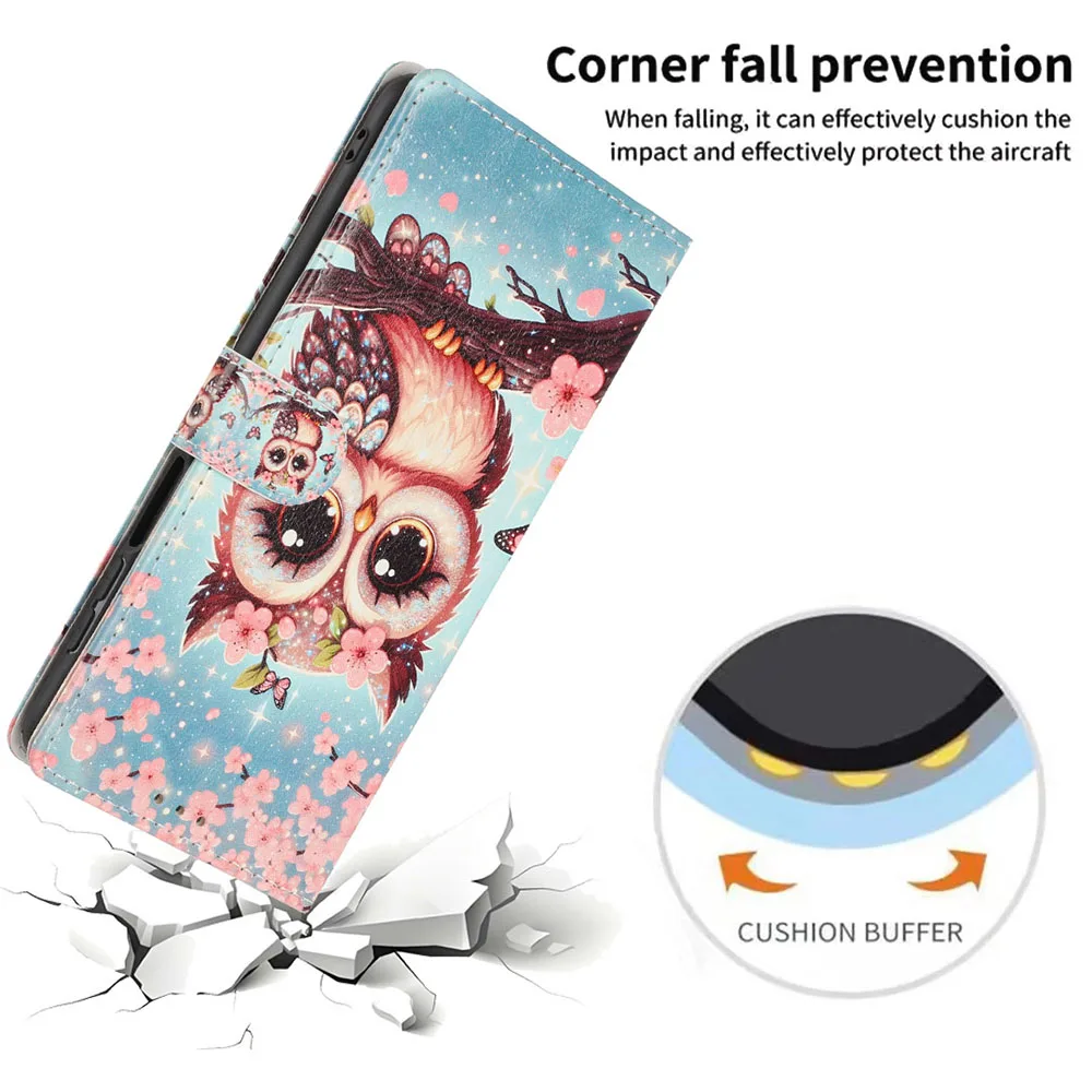 Charming Flower Butterfly Pattern Wallet Flip Phone Case