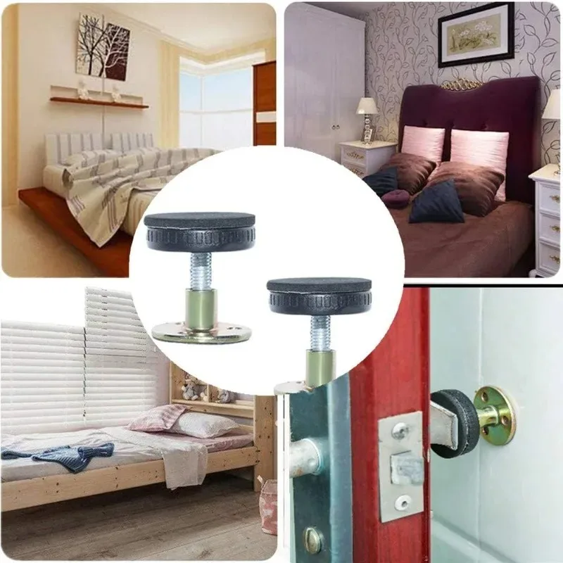 Premium Adjustable Steel Furniture Leveling Glides - Anti-Shake Floor Protectors for Beds, Sofas, Tables, and Cabinets
