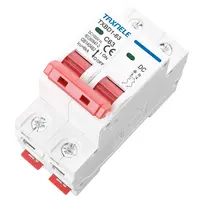 Mini disjoncteur solaire 2P DC 1000V, interrupteur de batterie 6A 10A 16A 20A 25A 32A 40A 50A 63A DC MCB pour système photovoltaïque PV 3