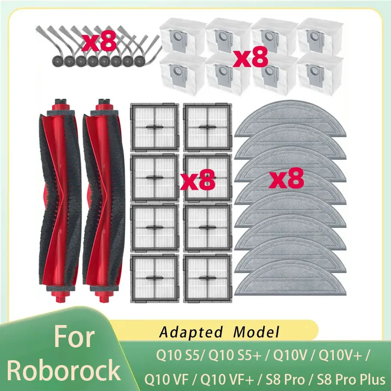 roborock Original Hauptbürste S8 Pro/Q10V/Q10V/Q10 VF/Q10 S5/S8Pro /Q10V /Q10V /Q10 VF /Q10 S5 /Q8 Max Pro/Q10P/Q10 PF/Q10 X5/Q8 Max Pro /Q10P /Q10 PF /Q10 X5