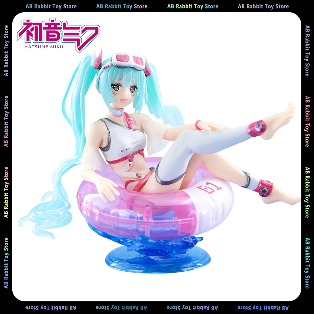 

11 см Hatsune Miku плавающее кольцо фигурка Мику кавайные Аниме фигурки из ПВХ Статуэтка Модель Кукла коллекционный стол ПК Декор Игрушка Подарки