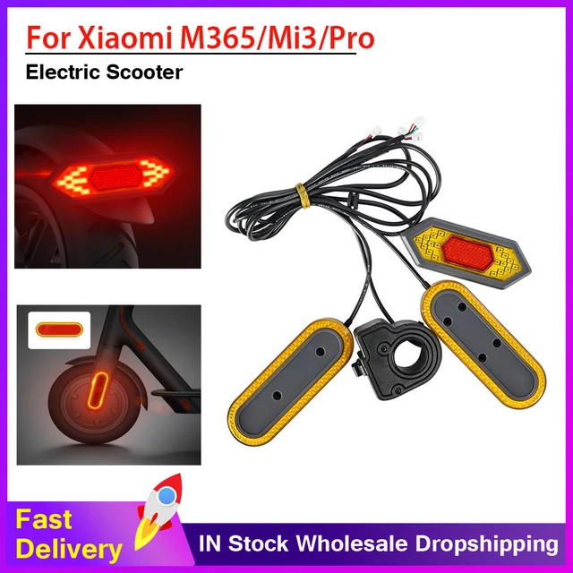 E-Scooter LED Turn Signal Light Lamp Indicator Blinker Waterproof Universal  Flashing for Xiaomi M365 Mi3