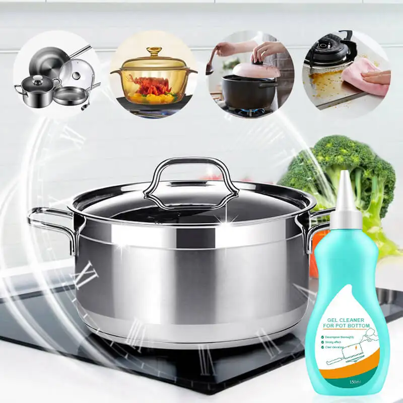 Pots And Pan Cleaner Household Cleaning Black Pot Bottom Gel Cleaner To Remove Black Scale From Stainless Steel Pot