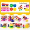 Plasticine Model Playdough Tools Set for Kids 3D Syringe Roller Impression Moulds Play Dough Tools Kit Clay Craft Toys Gift 2