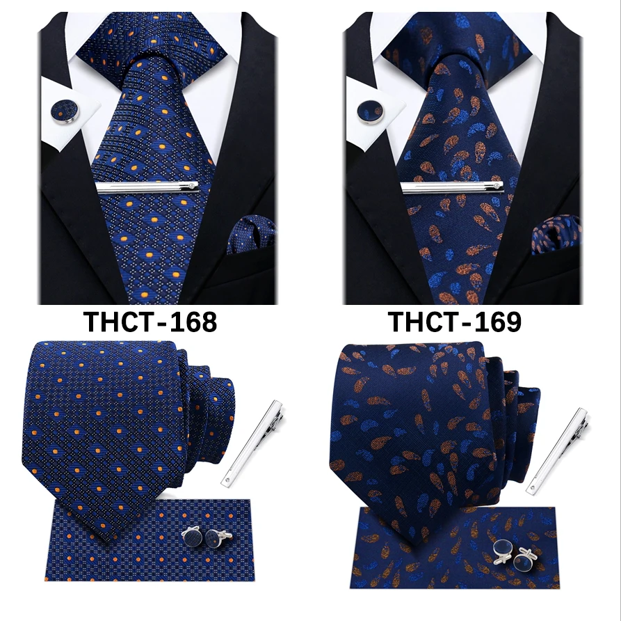Klassische Krawatten für Männer, grün gestreift, kariert, Krawatte, Herren-Geschenk, Einstecktuch, Manschettenknöpfe-Set, modisches Krawatten-Set, Business-Party-Anzug-Zubehör – Detail 8