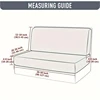 Jacquard RV Dinette Sofa Seat Cushion Cover Elastic Armless Couch Slipcovers Anti-slip Anti-dirt Camper Car Bench Slipcover 2