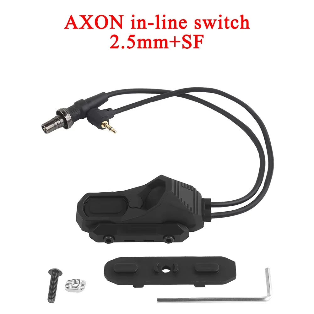 Tactical AXON Remote In-Line Dual Function Pressure Switch Flashlight PEQ NGAL L