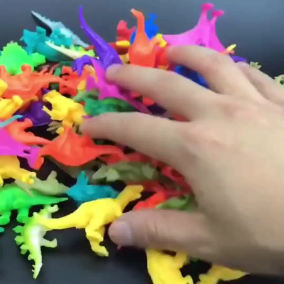 Mini renkli dinozor oyuncaklar tritritops Solid nosaurus katı Model çocuklar bilişsel eğitici oyuncaklar parti dekor kek dekorasyon