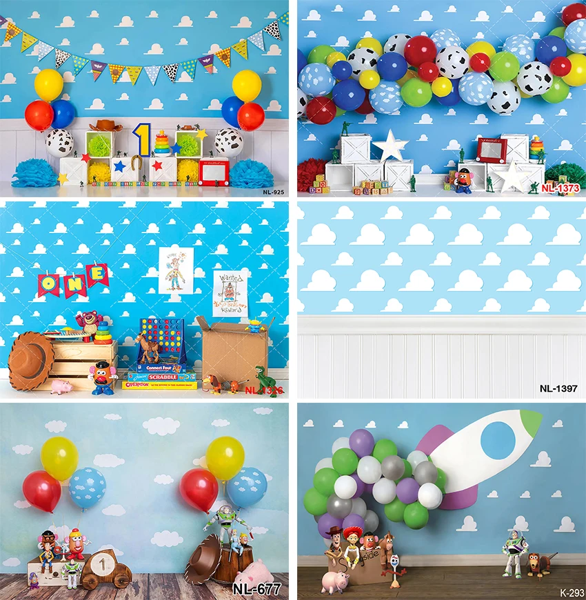 Fotohintergrund Wolken & Blauer Himmel – 150x90 Cm Für Kindergeburtstag & Fotoshooting