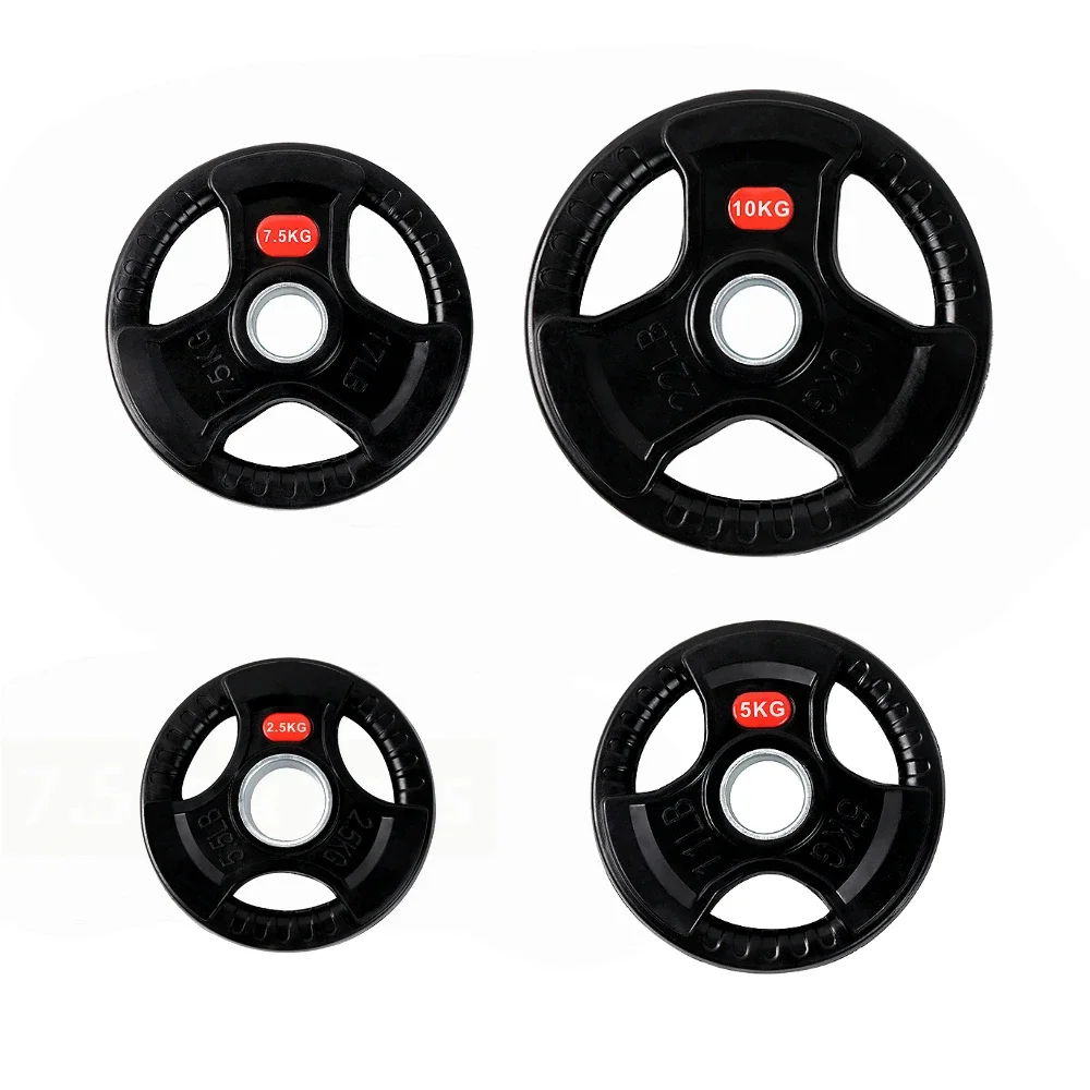 Discos para barra de pesas recubiertos de goma para gimnasio casa_voghion.com