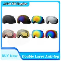Winter Ski Goggles Professional Double Layers Lens Anti-fog Snow Sunglasses Adults Windproof Ski Glasses Snowboard Eyewear 1