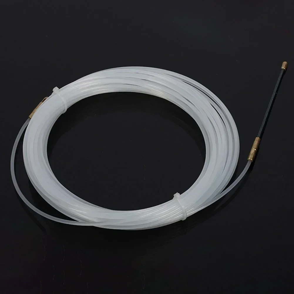Strong Retractable Cable Aid Flexible Nylon Spring Long 3mm Pull Wire Practical Eyelet Efficient Cable Installation