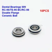 10pcs Dental Turbine Bearings SFFR144TLGZWN for RC-95/TE-95 BC/RC-98 RM Model WH High Speed Ceramic Ball 1