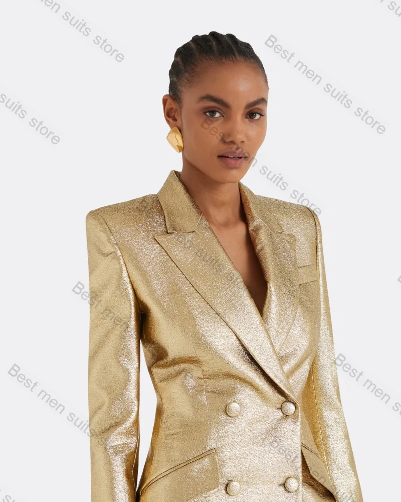 Pailletten Vrouwen Suits Set Glanzende Blazer Broek 2 Stuks Dames