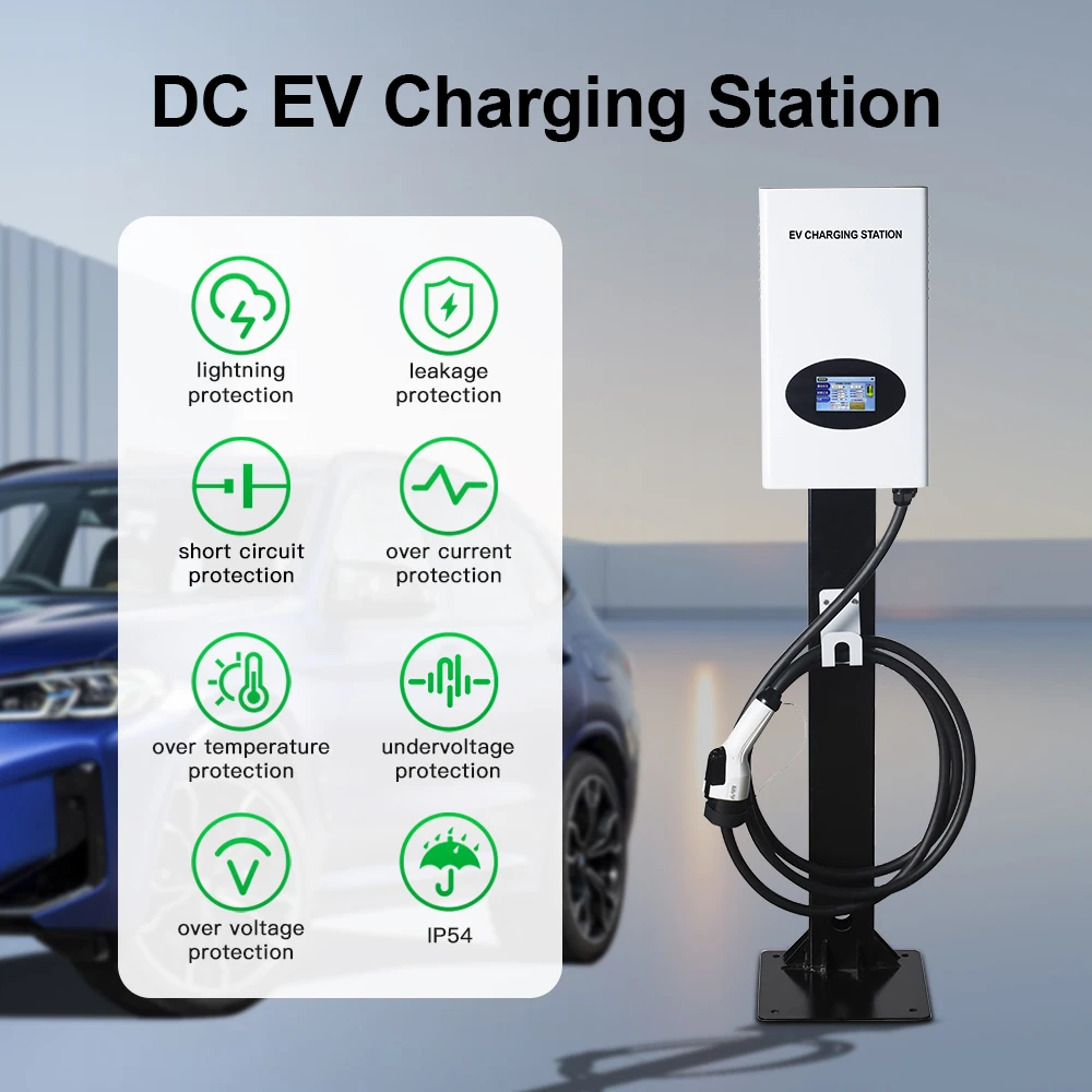 New 7KW 20KW 30KW 40KW GBT DC Fast EV Charger Electric Car Charging Station With CHAdeMO Interface Standard
