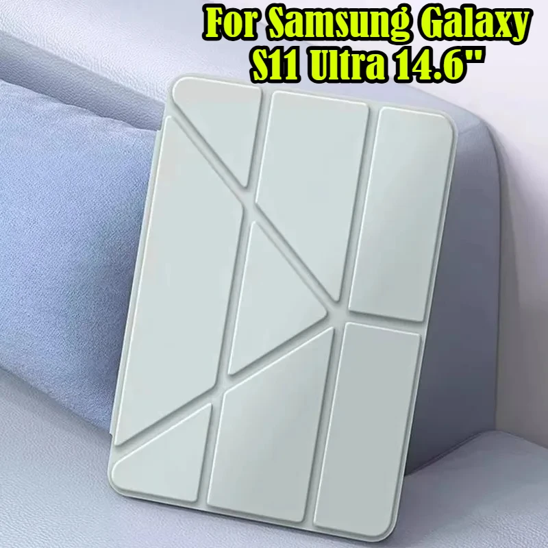 Smart Fold Leather Acrylic Back Cover