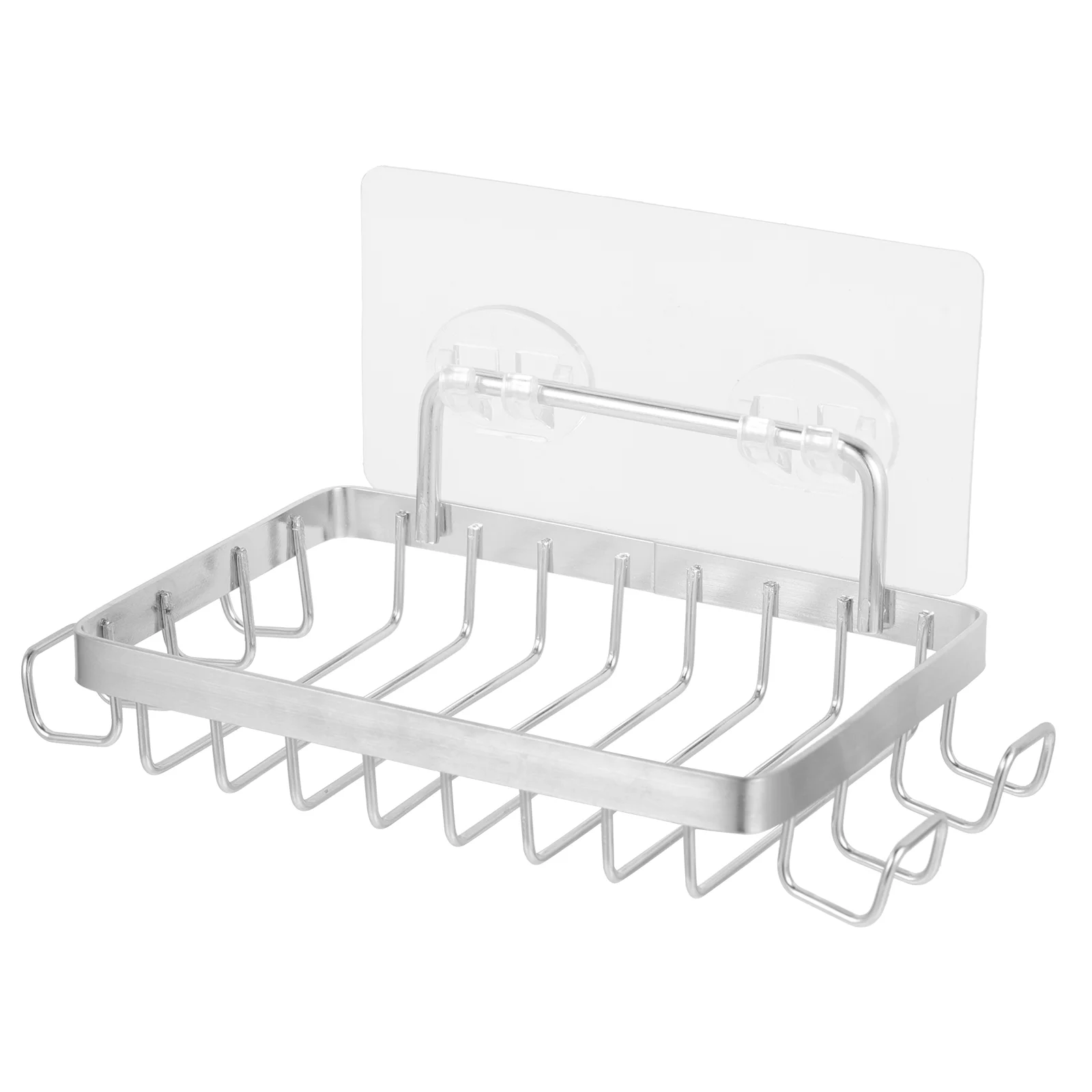 

Portable No Drilling Wall Mounted Soap Dish Holder Organizer for Bathroom
