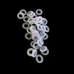 Clear Rubber O Ring Sealing Gaskets - 130PCS Set for Enhanced Keyboard Performance (White)