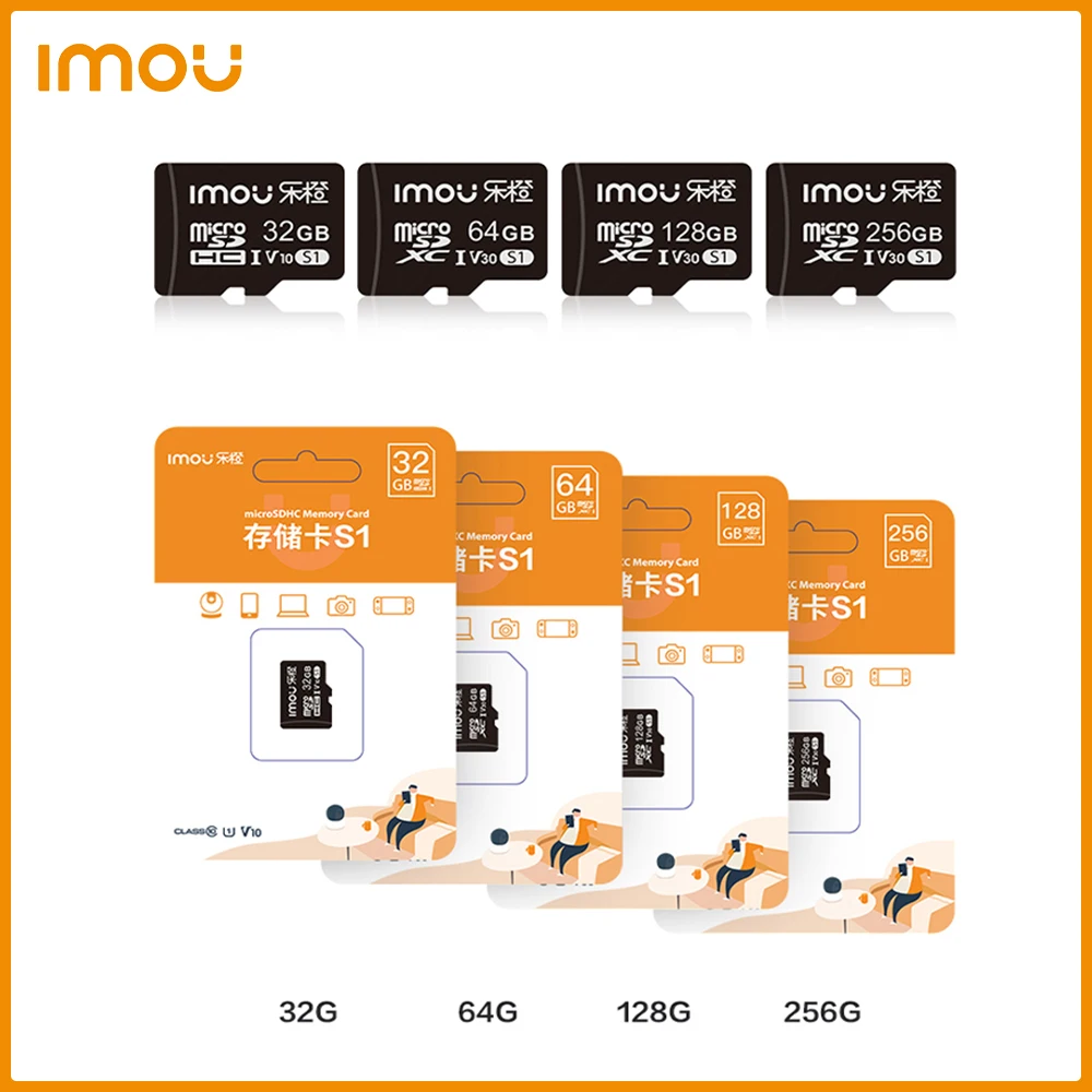 Imou Carte Micro SDHC 32 Go, Vitesse de Lecture jusqu'à 95 Mo/s