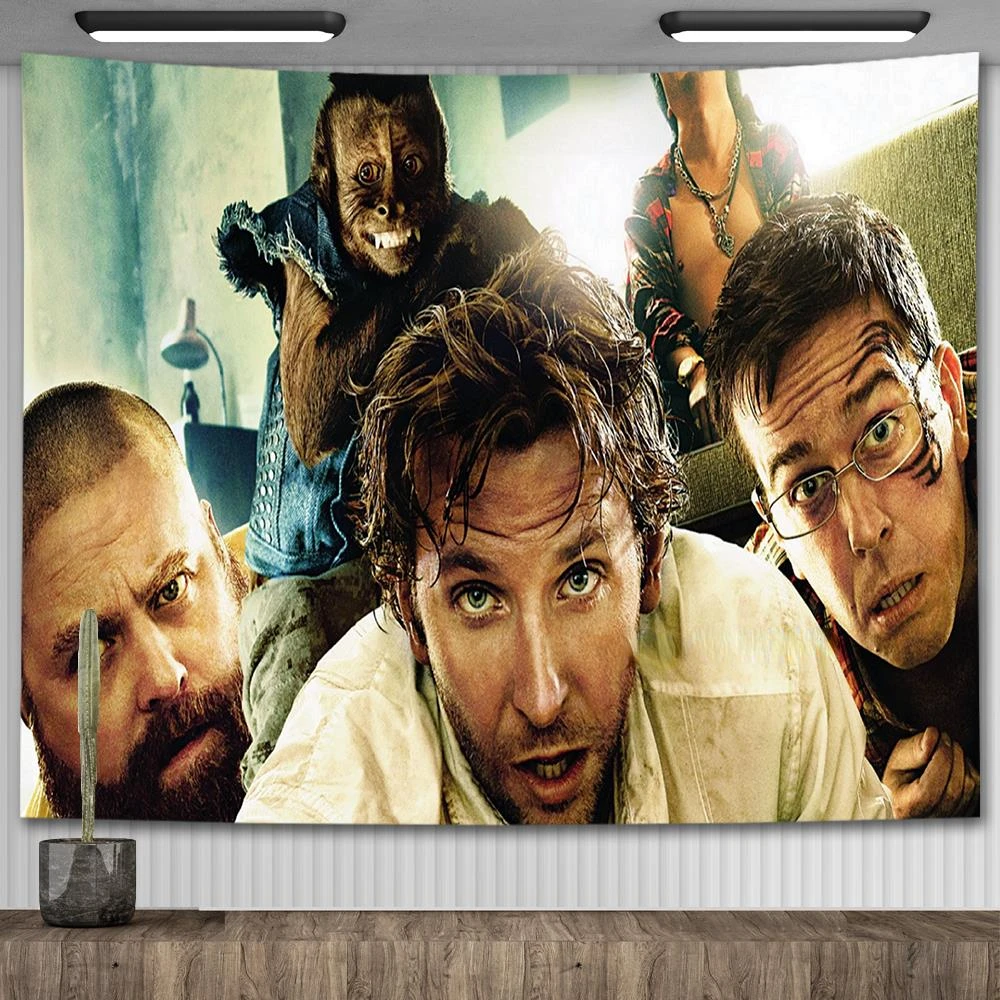 The Hangover Drunk Scene Tapestry: How I Turned My Dorm Room Into a Comedy  Sanctuary, image size:1000x1000