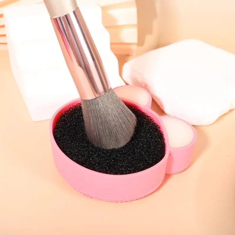 Silicone Bear-Shaped Portable Makeup Brush Cleaner