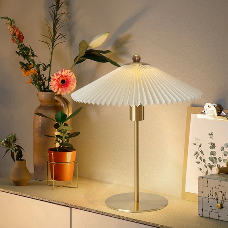 Nordic Bedroom Table Lamps Umbrella Girl Table Lamp Nordic Umbrella