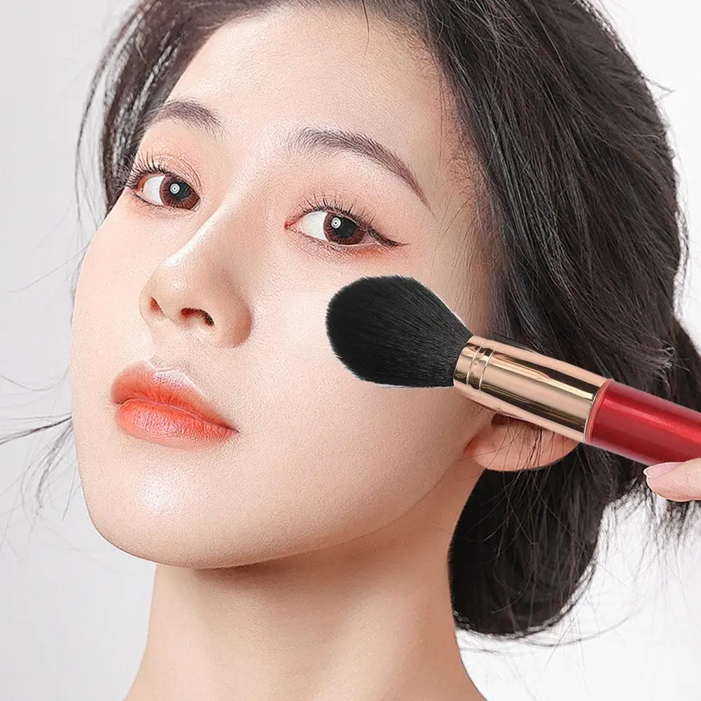 완벽한 블렌딩, 컨투어링, 하이라이트 및 에어브러시 마무리를 위한 부드러운 전기 메이크업 브러쉬, 빠른 메이크업 전기 마사지 브러쉬