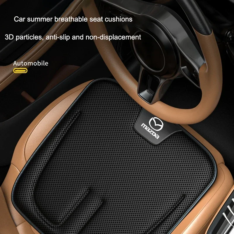 Mazda 3 5 6 SKYACTIV Axela Atenza CX30 CX5 CX8 CX9 MX5 RX8 BT50 카시트 보호대 미끄럼 방지 쿠션 자동 인테리어 액세서리