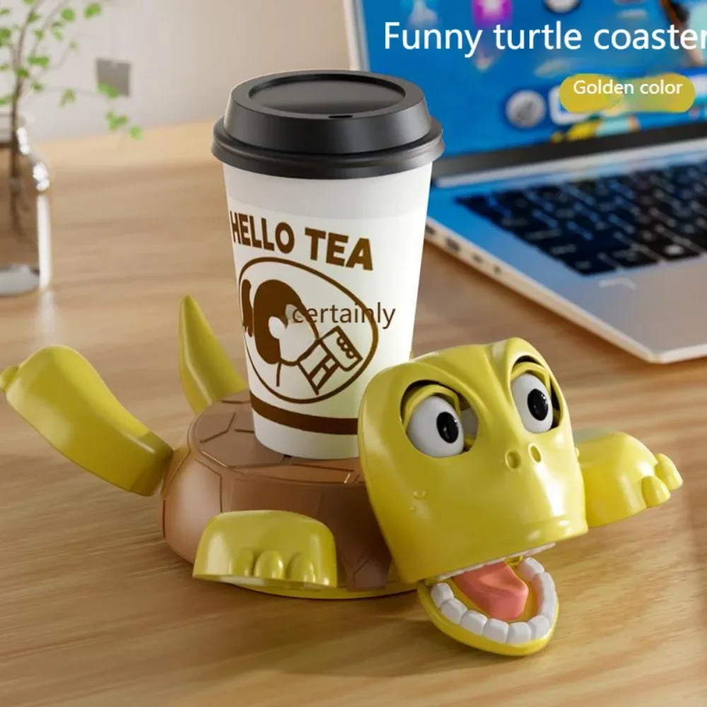 Fun Coaster Turtle Cup Pad 3d Printed Panicked Turtle Cup Mat Tea Coffee Mug Drinks Holder Tableware Decorative Home Decor