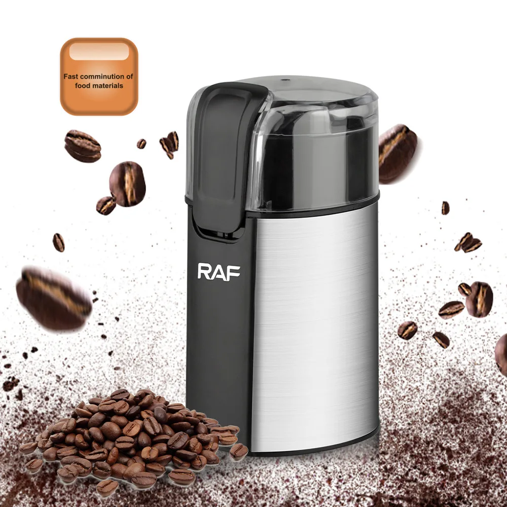 RAF Portable Bean Grinder Home Automatic Coffee Bean Powder Machine Bean Grinder Dry Mill Machine electric wall planer automatic wall grinder dust free scraping putty powder spray daub wall magic