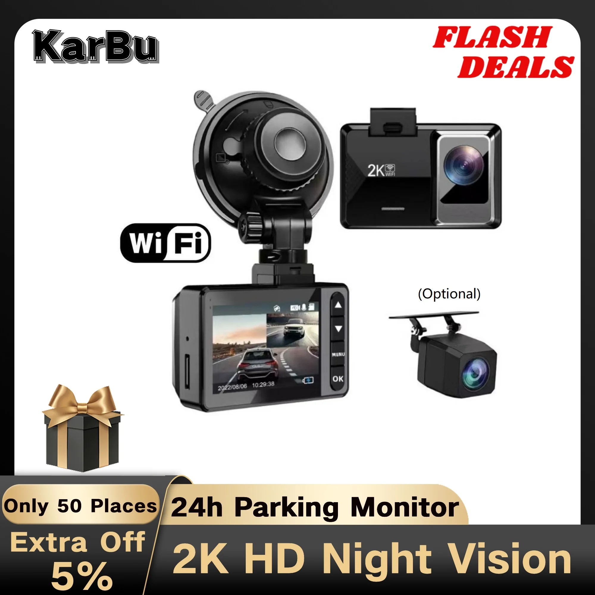 Dash Cam für Auto kamera WiFi 2k HD Nachtsicht DVR Para Coche Dashcam 24h  Park monitor vorne und hinten Dvrs Video Registra tor - AliExpress