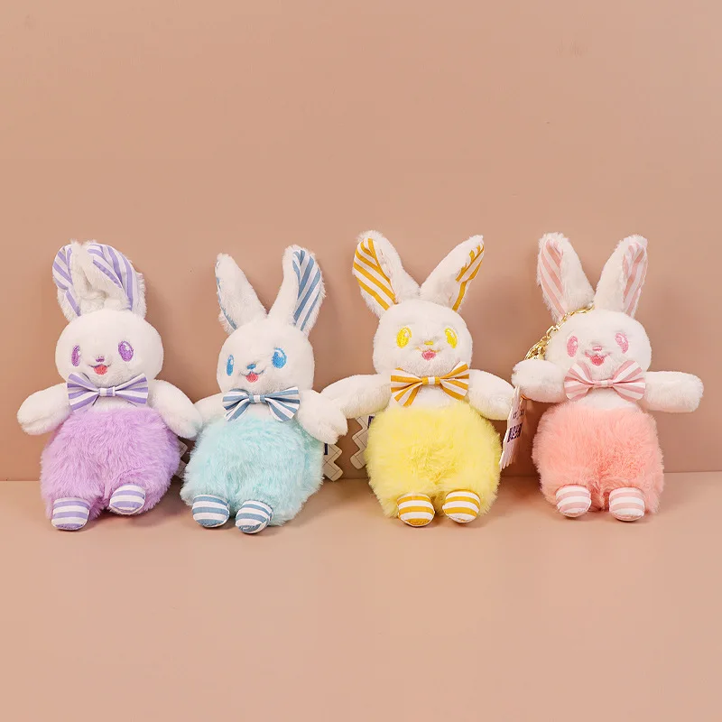 

Новинка милый бант abbit плюшевая кукла красочный кролик кулон Творческий мультфильм пара брелок сумка автомобиль декоративная довольно удобная кукла
