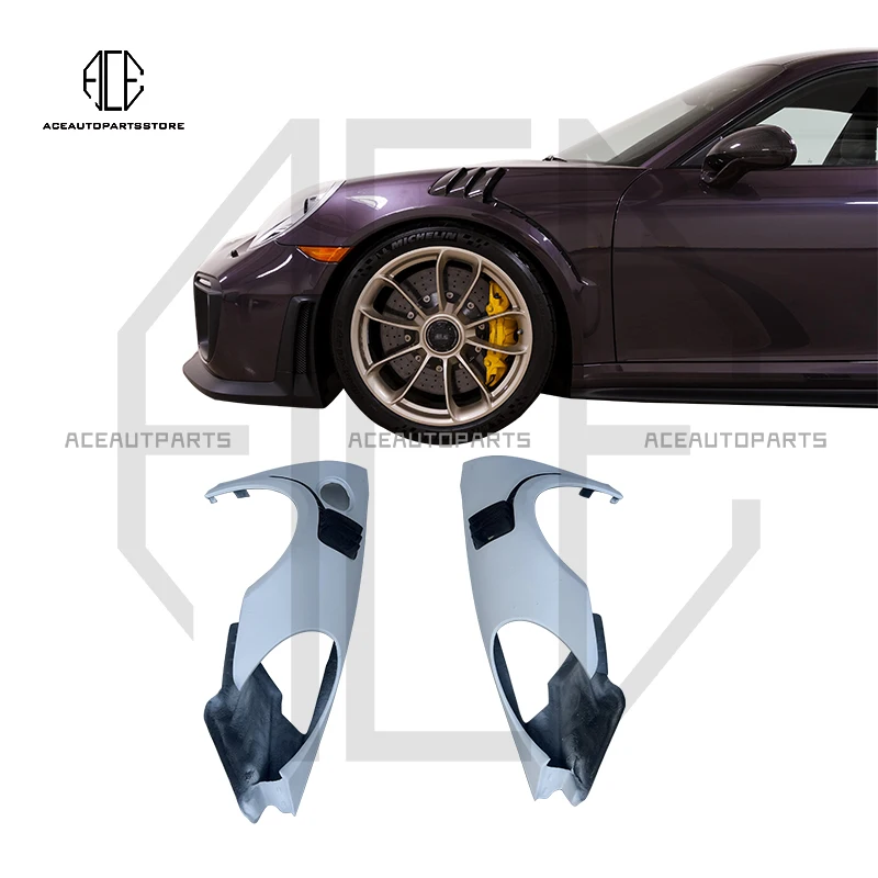

Переднее крыло из углеродного волокна для Porsche Carrera 911, GT2, RS Style, для Porsche Carrera 911, 991,1, 991,2, Turbo 2012-2018, Bodykit