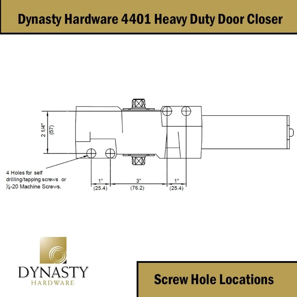 Door Closer Heavy Duty Commercial Grade Hydraulic Adjustable Spring Door Closer Series 4401 Meets ADA Sprayed Duronotic