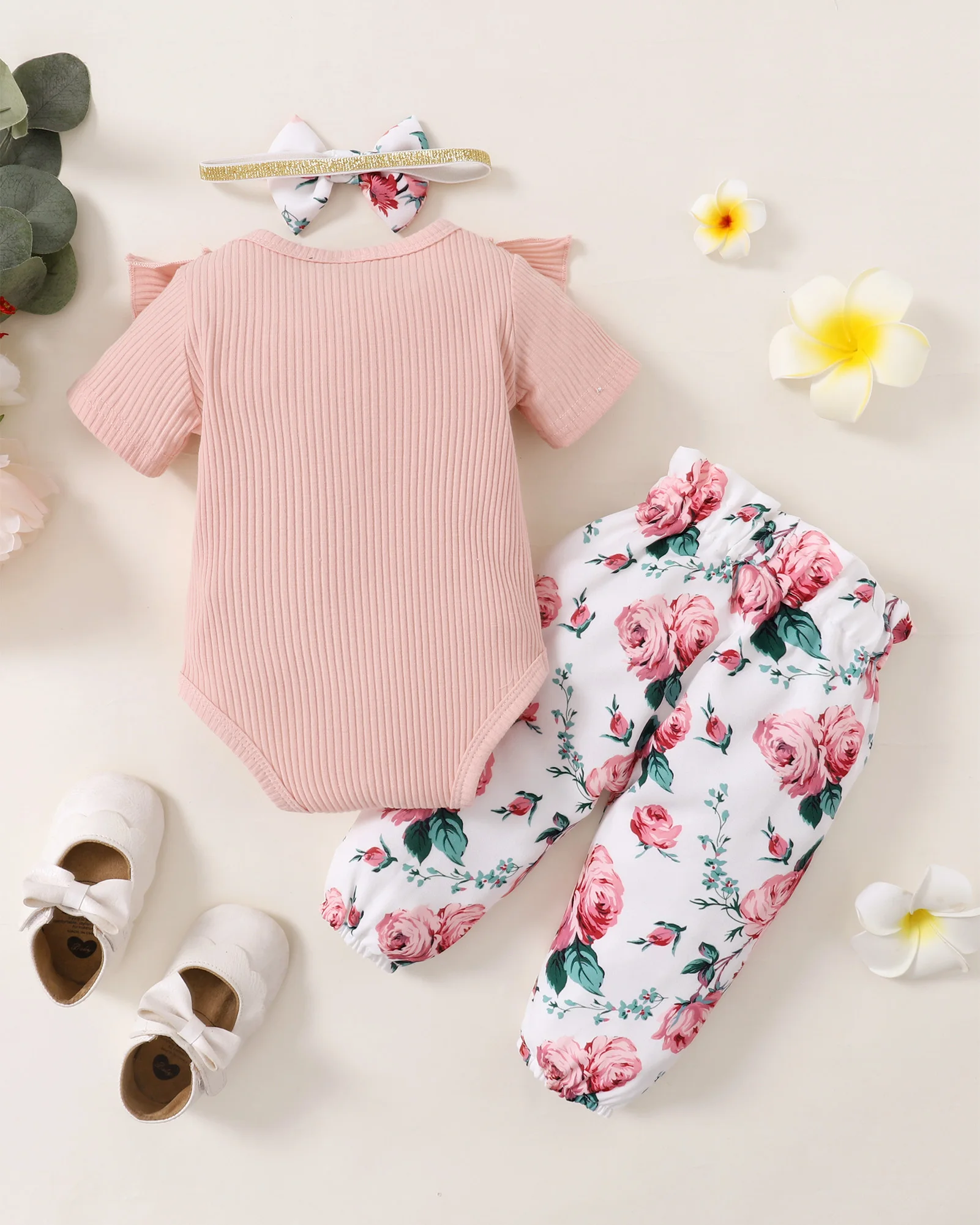 3PCS Baby Girl "Mommy’s Little Girl" Outfit 4