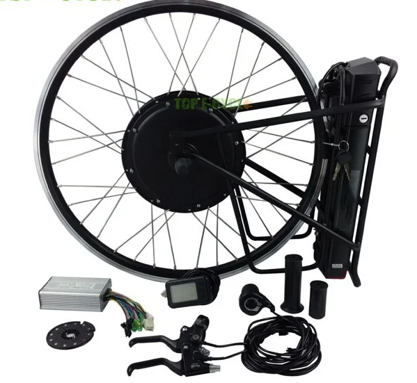 

10.4Ah lithium battery pedal assist rear drive gearless brushless hub motor 48v 1000w electric bike kit with
