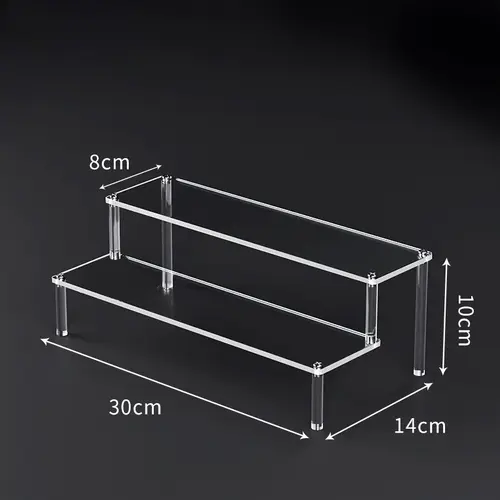 1-5 Tier Acrylic Display Risers Clear Shelf Doll Clay Figurine Display Stand for Desserts Perfume Organizer Showcase W-10 - Image 19