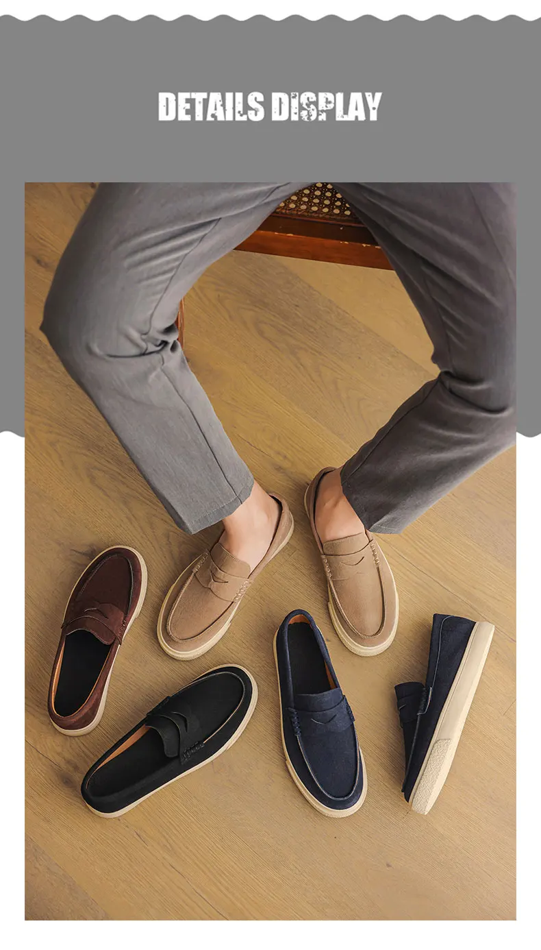 Suede Leather Men's Loafers