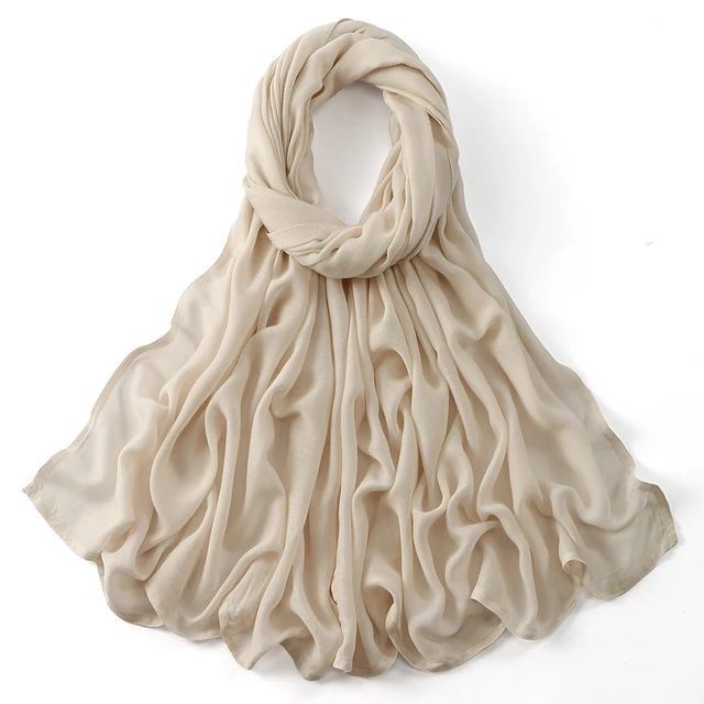 185*75 cm musulman Modal Hijab rayonne coton châles pour femmes mince plaine écharpe grande taille foulard islamique Turban bandeau