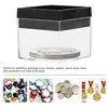 12pcs Transparent Plastic Square Box Mineral Specimen Collection Box Storage Box 4
