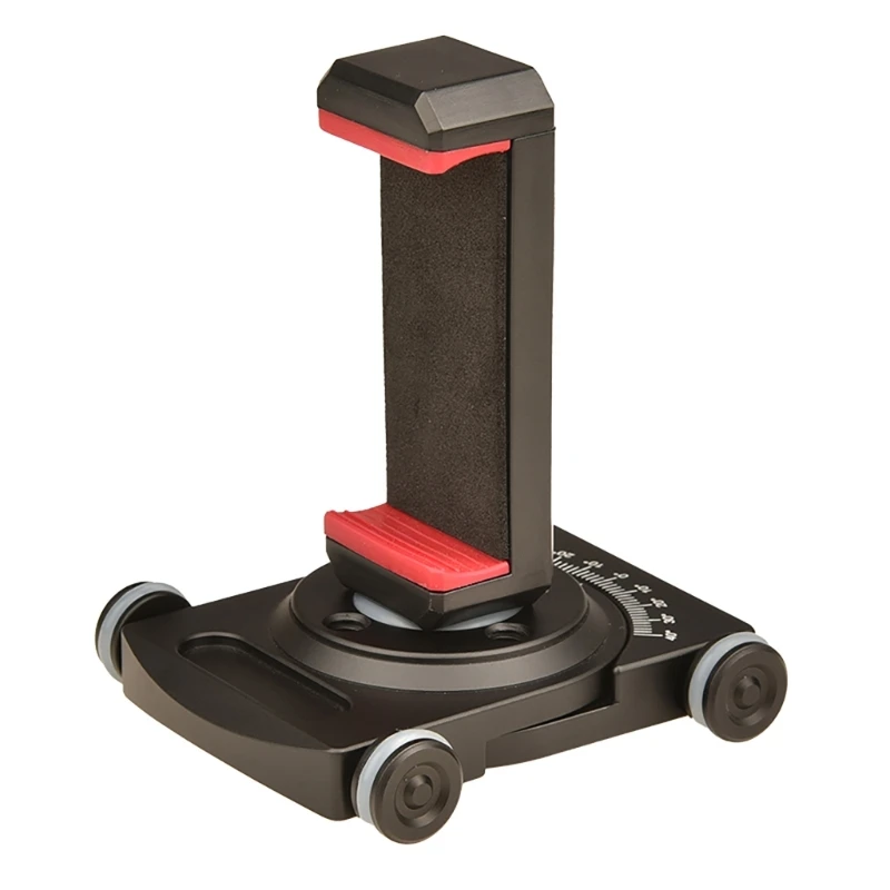 Camera Slider with Ball Head & Clamp 4 Wheeled Tabletop Manual with 360&deg; for Mirrorless