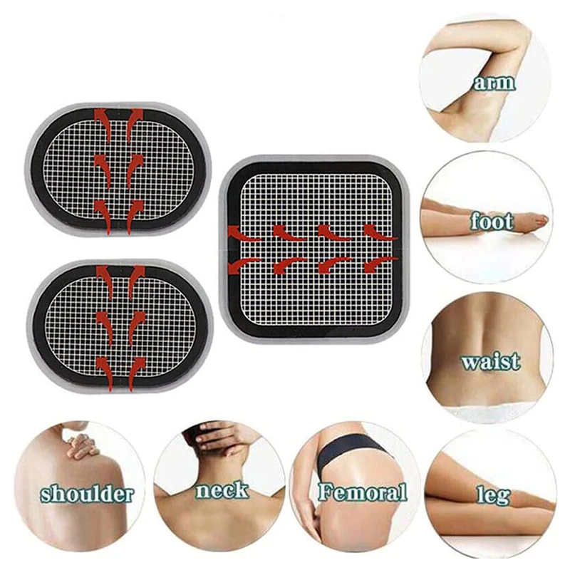 Muscle Stimulator 3 Generic Gel Replacement Pads Electrodes Pads Compatible for Slendertone Abs Belt Accessory
